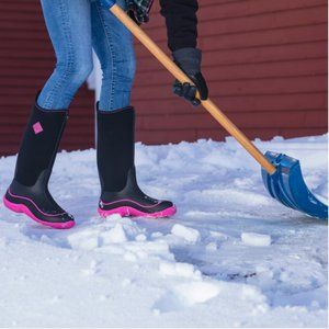 Muck Boots Women's Hale Waterproof Black/Hot Pink Work Boots